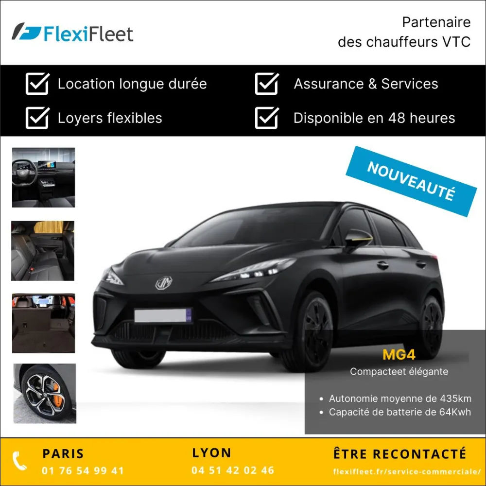 FlexiFleet vous présente la MG4 électrique !